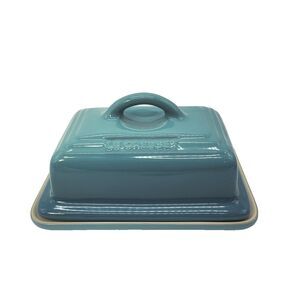 Le Creuset Double Stick Butter Dish Caribbean Blue Turquoise